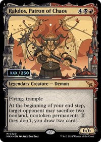 Rakdos, Patron of Chaos (Serial Numbered) (320) [Murders at Karlov Manor]