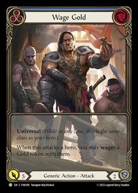 Wage Gold (Blue) - FAB198 (FAB198) [Flesh and Blood: Promo Cards]