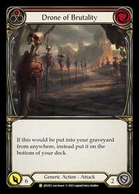 Drone of Brutality (Red) - JDG023 (JDG023) [Flesh and Blood: Promo Cards]