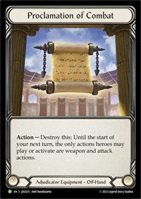 Proclamation of Combat - JDG025 (JDG025) [Flesh and Blood: Promo Cards]