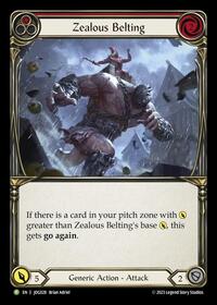 Zealous Belting (Red) - JDG028 (JDG028) [Flesh and Blood: Promo Cards]
