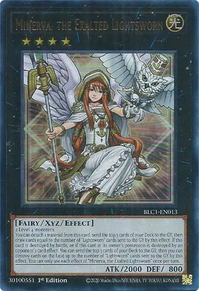 Minerva, the Exalted Lightsworn (BLC1-EN013) [Battles of Legend: Chapter 1]