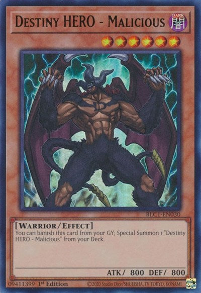 Destiny HERO - Malicious (BLC1-EN030) [Battles of Legend: Chapter 1]