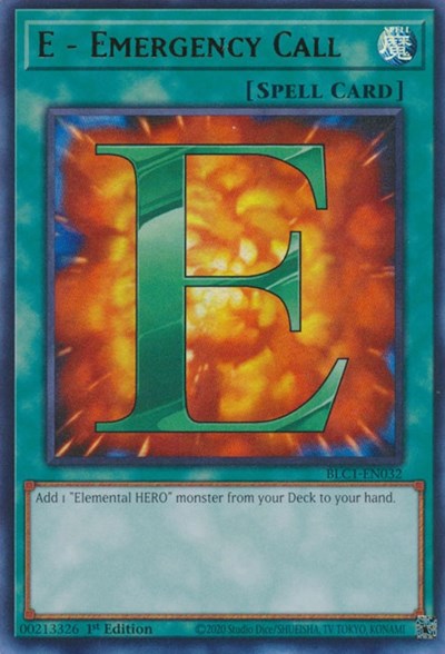 E - Emergency Call (BLC1-EN032) [Battles of Legend: Chapter 1]