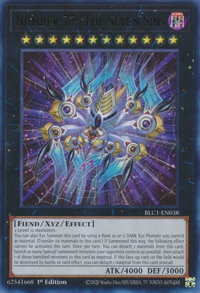 Number 77: The Seven Sins (BLC1-EN038) [Battles of Legend: Chapter 1]