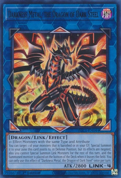 Darkness Metal, the Dragon of Dark Steel (BLC1-EN044) [Battles of Legend: Chapter 1]