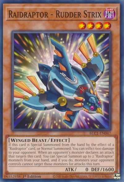 Raidraptor - Rudder Strix (BLC1-EN047) [Battles of Legend: Chapter 1]