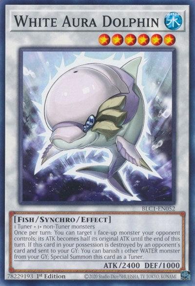 White Aura Dolphin (BLC1-EN052) [Battles of Legend: Chapter 1]