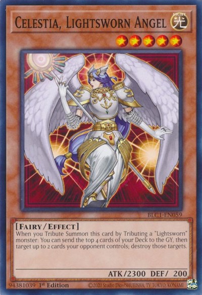 Celestia, Lightsworn Angel (BLC1-EN059) [Battles of Legend: Chapter 1]
