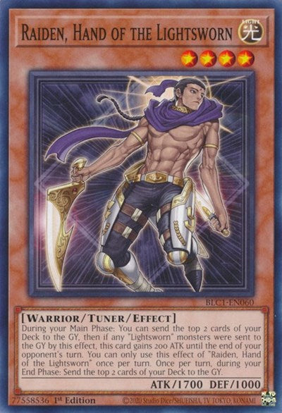 Raiden, Hand of the Lightsworn (BLC1-EN060) [Battles of Legend: Chapter 1]