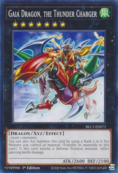 Gaia Dragon, the Thunder Charger (BLC1-EN071) [Battles of Legend: Chapter 1]