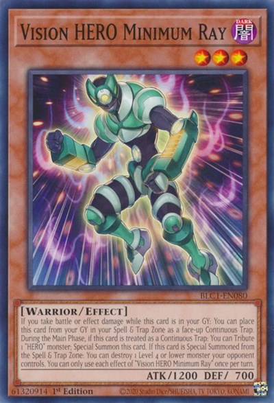 Vision HERO Minimum Ray (BLC1-EN080) [Battles of Legend: Chapter 1]