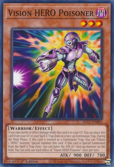 Vision HERO Poisoner (BLC1-EN083) [Battles of Legend: Chapter 1]