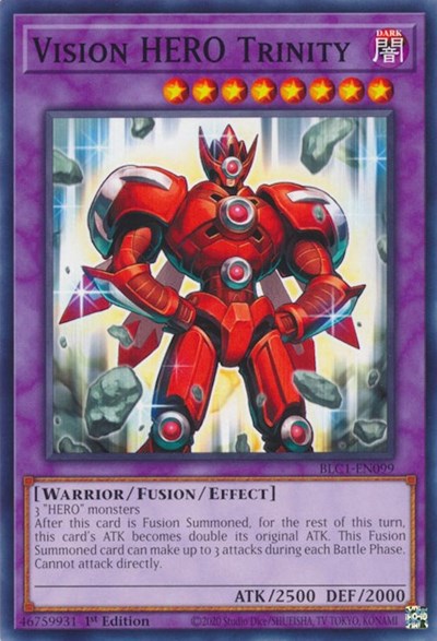 Vision HERO Trinity (BLC1-EN099) [Battles of Legend: Chapter 1]