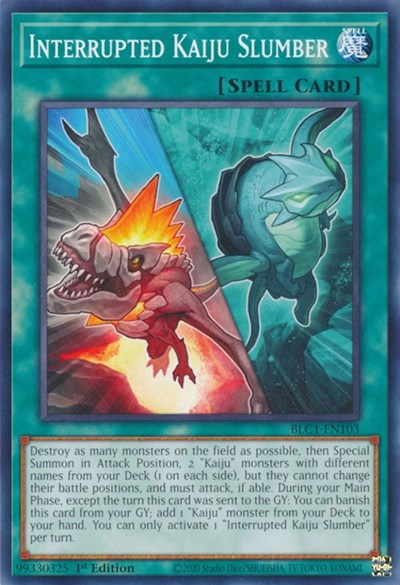Interrupted Kaiju Slumber (BLC1-EN103) [Battles of Legend: Chapter 1]