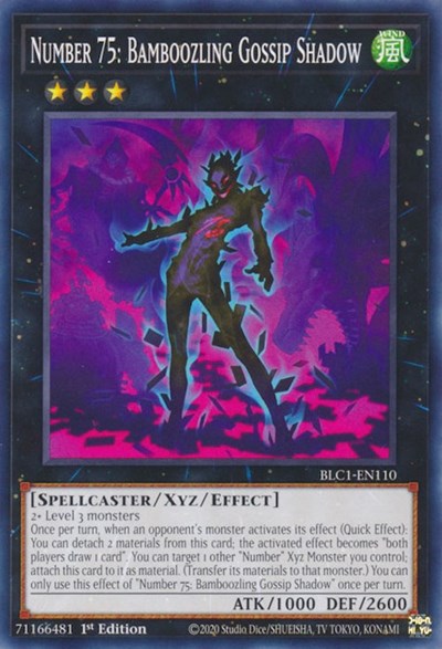 Number 75: Bamboozling Gossip Shadow (BLC1-EN110) [Battles of Legend: Chapter 1]