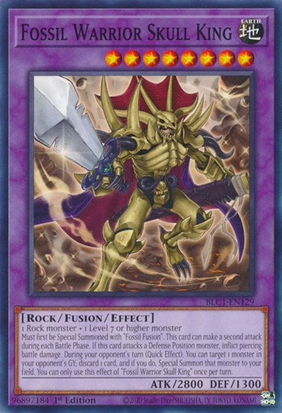 Fossil Warrior Skull King (BLC1-EN129) [Battles of Legend: Chapter 1]