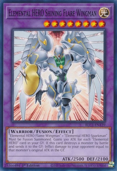 Elemental HERO Shining Flare Wingman (BLC1-EN139) [Battles of Legend: Chapter 1]