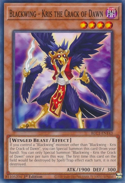 Blackwing - Kris the Crack of Dawn (BLC1-EN143) [Battles of Legend: Chapter 1]