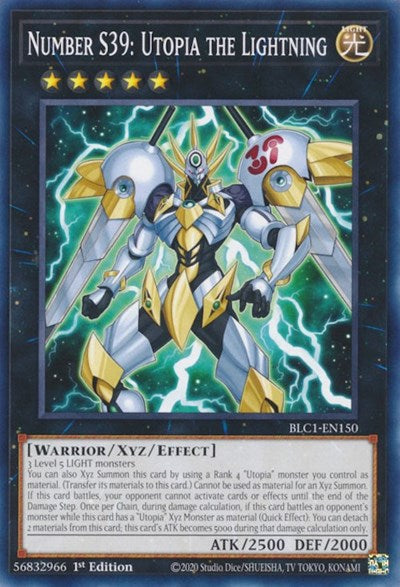 Number S39: Utopia the Lightning (BLC1-EN150) [Battles of Legend: Chapter 1]