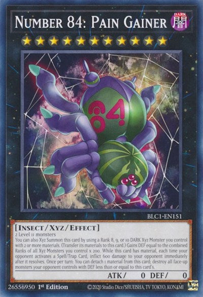 Number 84: Pain Gainer (BLC1-EN151) [Battles of Legend: Chapter 1]