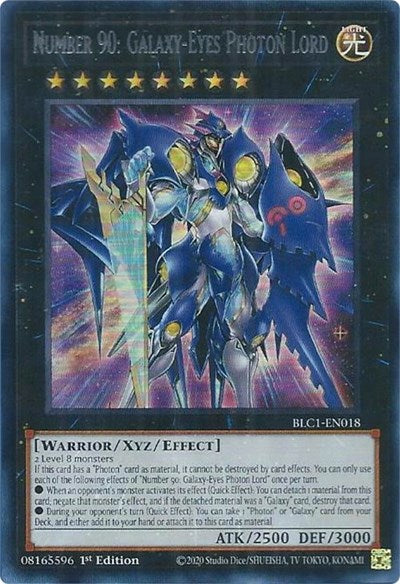 Number 90: Galaxy-Eyes Photon Lord (Silver) (BLC1-EN018) [Battles of Legend: Chapter 1]
