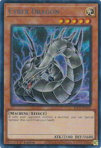 Cyber Dragon (Alternate Art) (Silver) (BLC1-EN021) [Battles of Legend: Chapter 1]