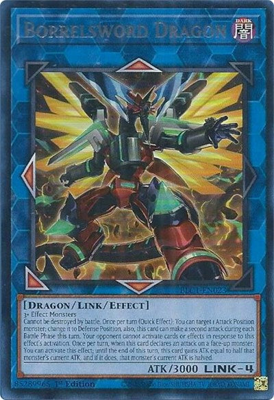 Borrelsword Dragon (Alternate Art) (Silver) (BLC1-EN023) [Battles of Legend: Chapter 1]