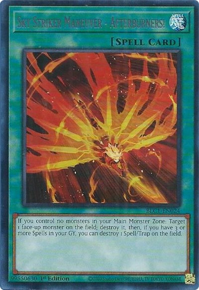 Sky Striker Maneuver - Afterburners! (Silver) (BLC1-EN024) [Battles of Legend: Chapter 1]
