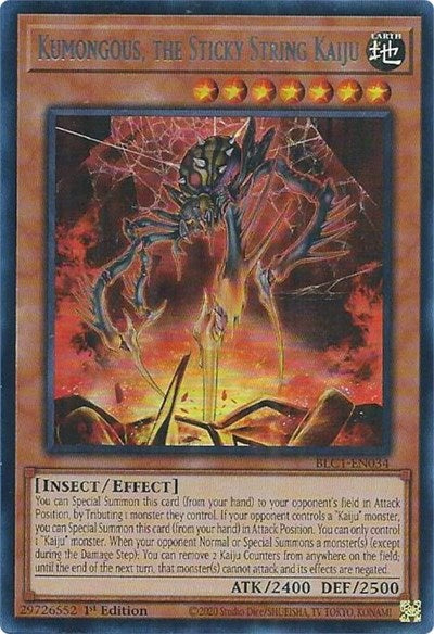 Kumongous, the Sticky String Kaiju (Silver) (BLC1-EN034) [Battles of Legend: Chapter 1]