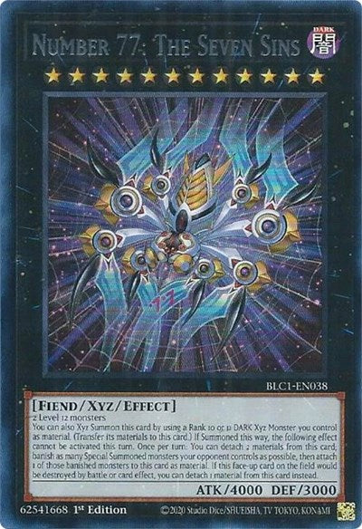 Number 77: The Seven Sins (Silver) (BLC1-EN038) [Battles of Legend: Chapter 1]
