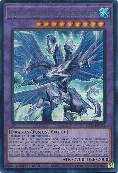 Trishula, the Dragon of Icy Imprisonment (Silver) (BLC1-EN045) [Battles of Legend: Chapter 1]