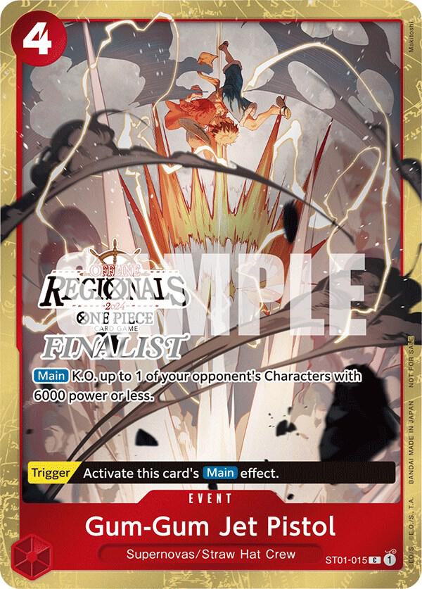 Gum-Gum Jet Pistol (Offline Regional 2024) [Finalist] (ST01-015) [One Piece Promotion Cards]