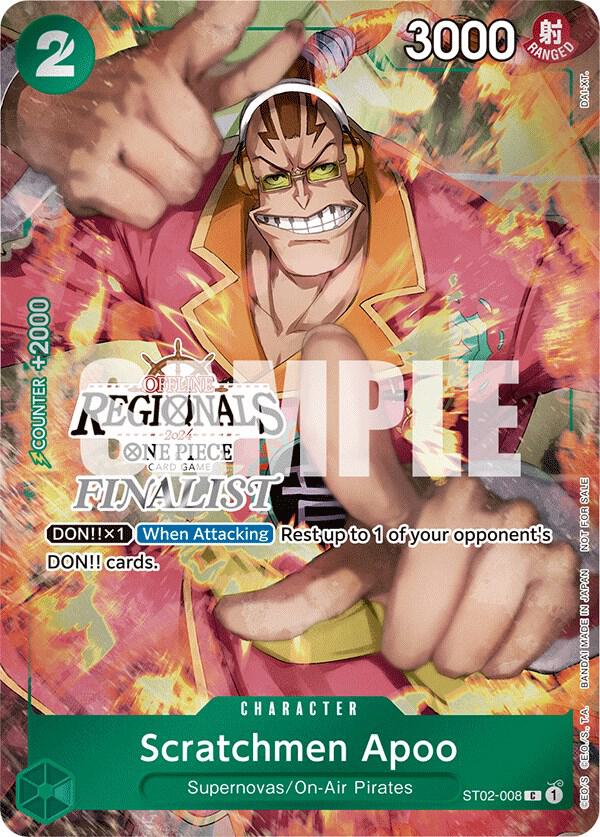 Scratchmen Apoo (Offline Regional 2024) [Finalist] (ST02-008) [One Piece Promotion Cards]
