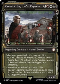 Caesar, Legion's Emperor (Showcase) (Surge Foil) (867) [Universes Beyond: Fallout]