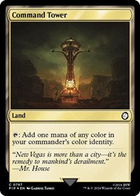 Command Tower (Surge Foil) (787) [Universes Beyond: Fallout]
