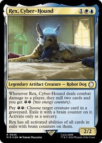 Rex, Cyber-Hound (Surge Foil) (645) [Universes Beyond: Fallout]