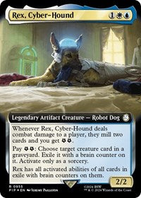 Rex, Cyber-Hound (Extended Art) (Surge Foil) (955) [Universes Beyond: Fallout]