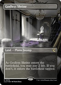 Godless Shrine (Borderless) (276) [Ravnica: Clue Edition]