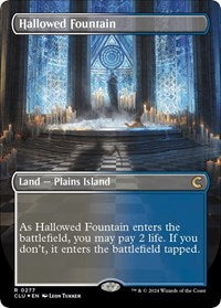 Hallowed Fountain (Borderless) (277) [Ravnica: Clue Edition]