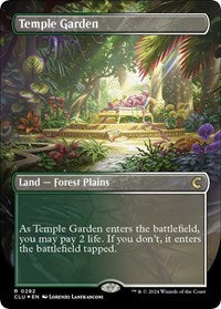 Temple Garden (Borderless) (282) [Ravnica: Clue Edition]