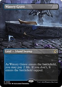 Watery Grave (Borderless) (283) [Ravnica: Clue Edition]