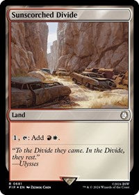 Sunscorched Divide (Surge Foil) (681) [Universes Beyond: Fallout]