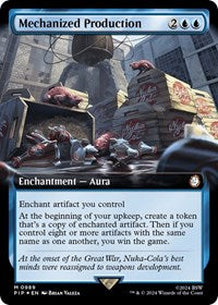 Mechanized Production (Extended Art) (Surge Foil) (989) [Universes Beyond: Fallout]