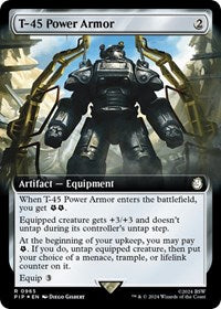 T-45 Power Armor (Extended Art) (Surge Foil) (965) [Universes Beyond: Fallout]