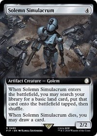 Solemn Simulacrum (Extended Art) (486) [Universes Beyond: Fallout]