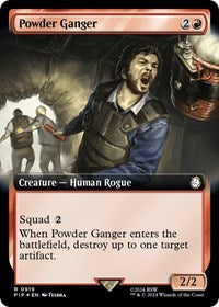 Powder Ganger (Extended Art) (Surge Foil) (919) [Universes Beyond: Fallout]