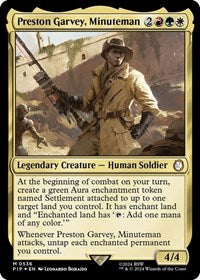 Preston Garvey, Minuteman (Surge Foil) (536) [Universes Beyond: Fallout]
