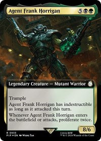 Agent Frank Horrigan (Extended Art) (Surge Foil) (933) [Universes Beyond: Fallout]