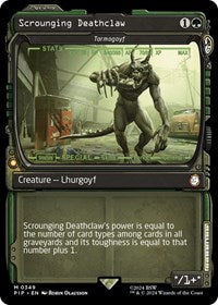 Scrounging Deathclaw - Tarmogoyf (Showcase) (349) [Universes Beyond: Fallout]